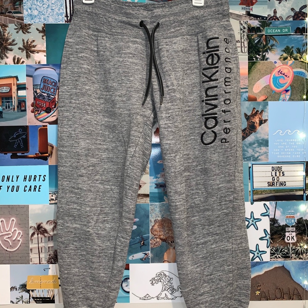 Grey Calvin Klein Performance Sweatpants